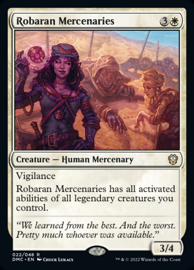 Robaran Mercenaries - Dominaria United Commander (DMC)