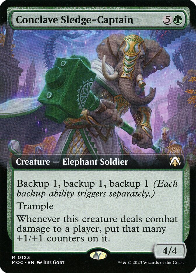 Conclave Sledge-Captain - [Extended Art] March of the Machine Commander (MOC)