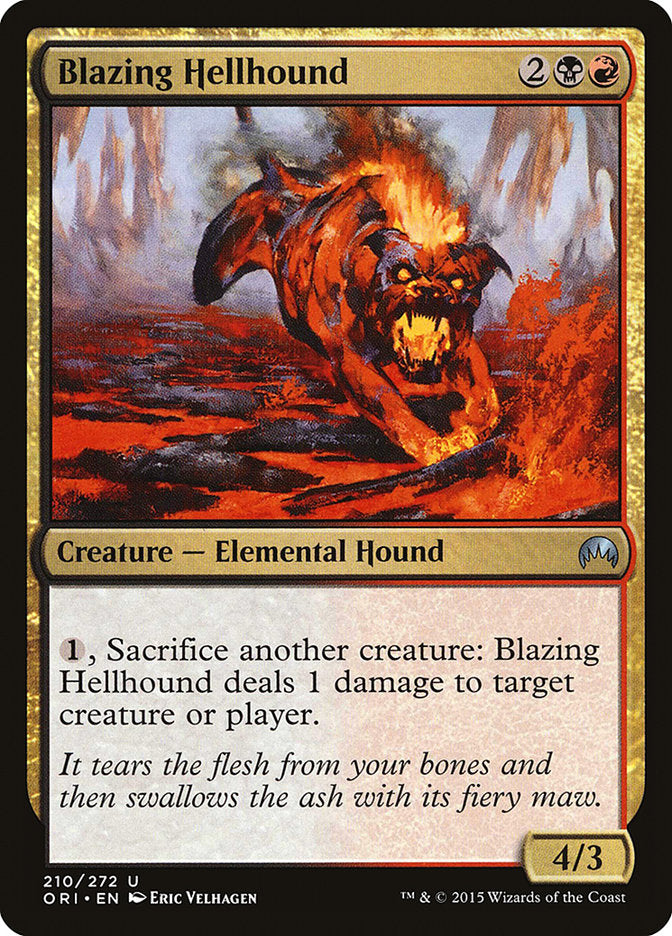 Blazing Hellhound - [Foil] Magic Origins (ORI)