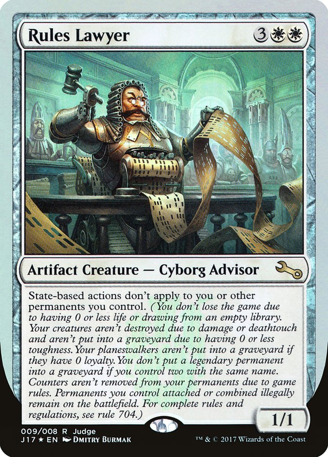 Rules Lawyer - [Foil, Promo] Judge Gift Cards 2017 (J17)