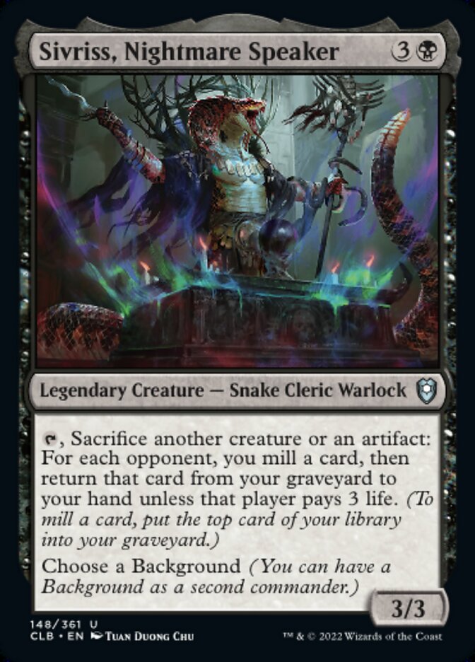 Sivriss, Nightmare Speaker - Commander Legends: Battle for Baldur's Gate (CLB)