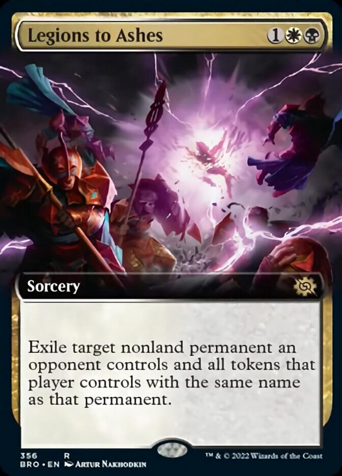 Legions to Ashes - [Foil, Extended Art] The Brothers' War (BRO)