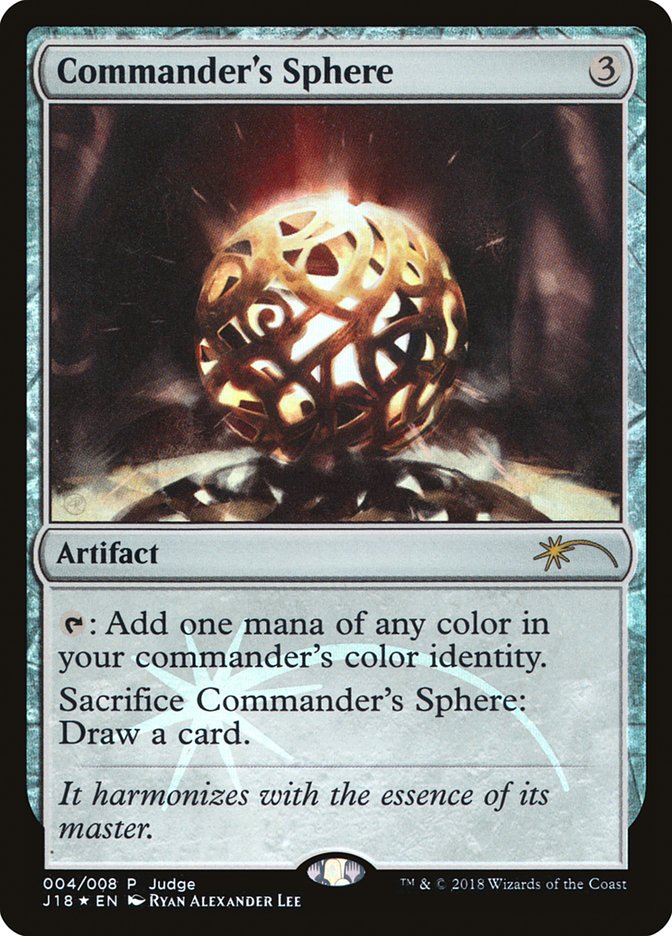 Commander's Sphere - [Foil, Promo] Judge Gift Cards 2018 (J18)