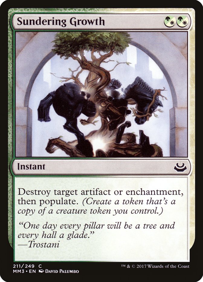 Sundering Growth - [Foil] Modern Masters 2017 (MM3)