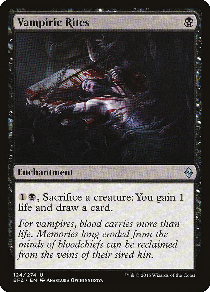 Vampiric Rites - [Foil] Battle for Zendikar (BFZ)