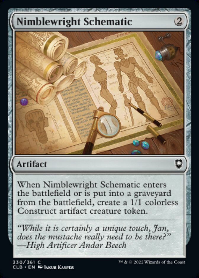 Nimblewright Schematic - Commander Legends: Battle for Baldur's Gate (CLB)