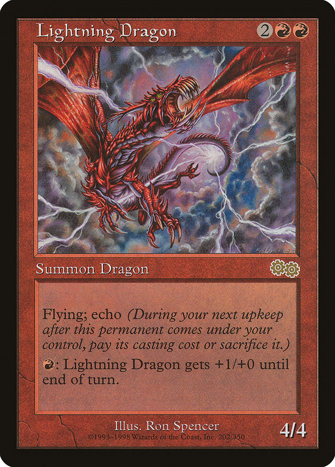Lightning Dragon - [Retro Frame] Urza's Saga (USG)
