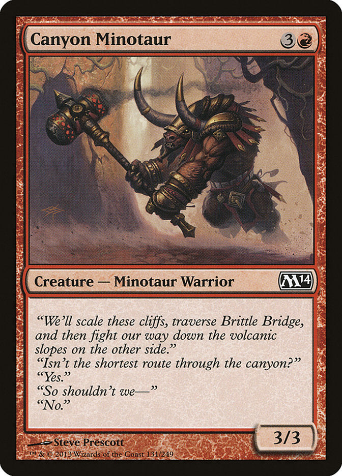Canyon Minotaur - [Foil] Magic 2014 (M14)