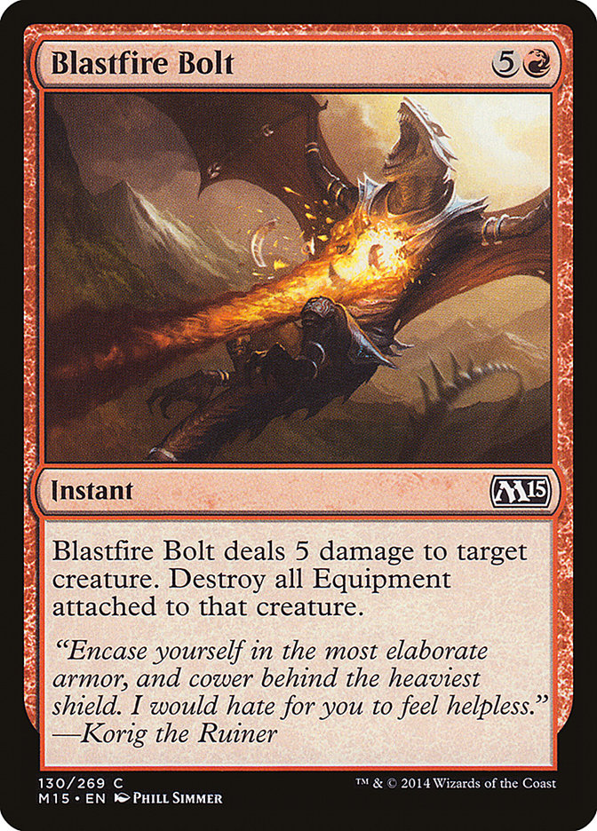 Blastfire Bolt - [Foil] Magic 2015 (M15)