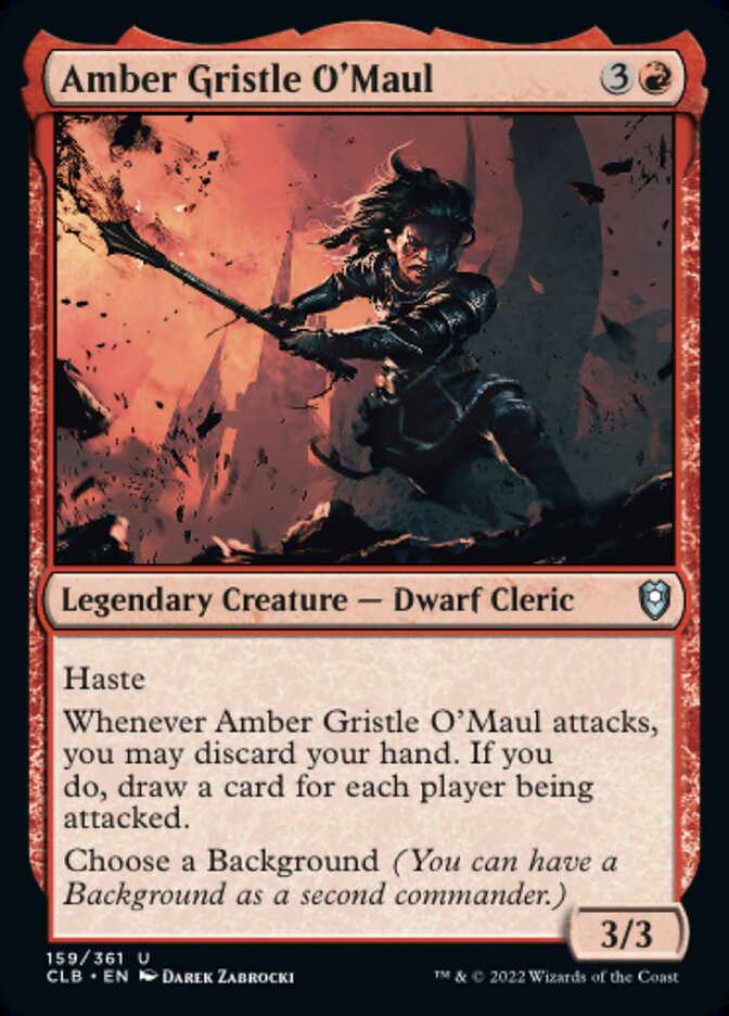 Amber Gristle O'Maul - Commander Legends: Battle for Baldur's Gate (CLB)