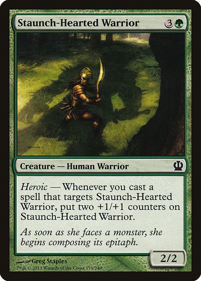 Staunch-Hearted Warrior - [Foil] Theros (THS)