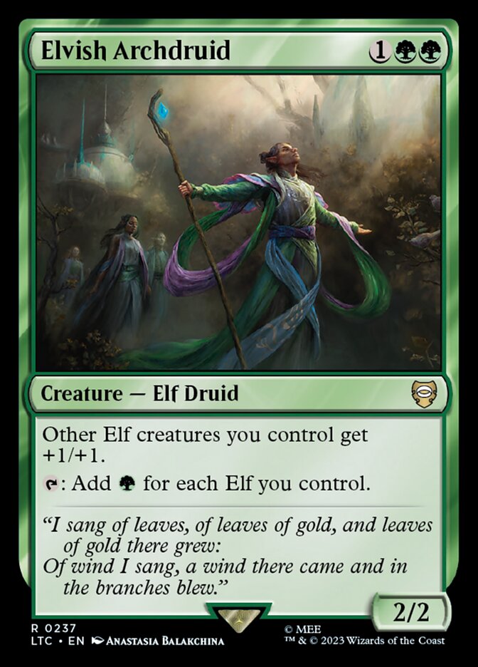 Elvish Archdruid - Tales of Middle-earth Commander (LTC)