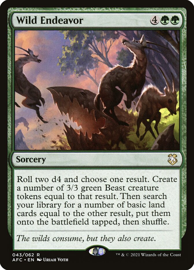 Wild Endeavor - Forgotten Realms Commander (AFC)