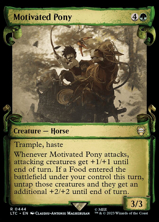 Motivated Pony - [Foil, Showcase Scroll] Tales of Middle-earth Commander (LTC)