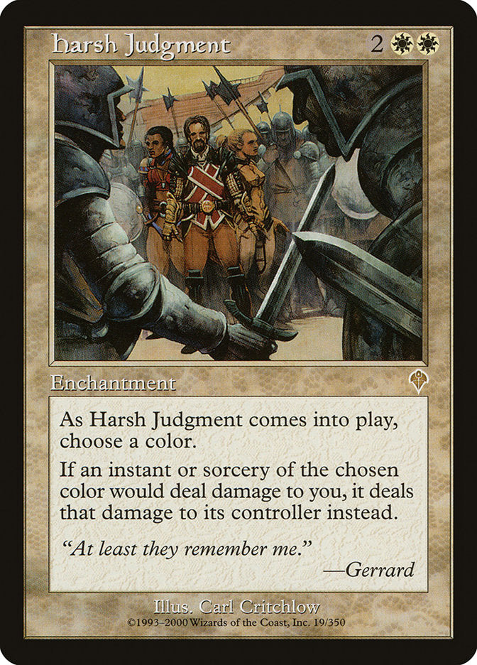 Harsh Judgment - [Foil, Retro Frame] Invasion (INV)