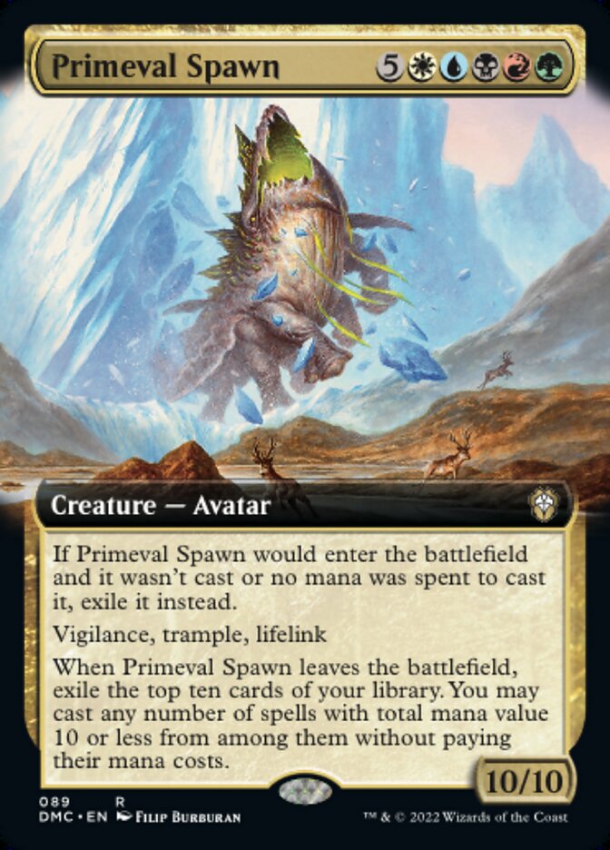 Primeval Spawn - [Extended Art] Dominaria United Commander (DMC)