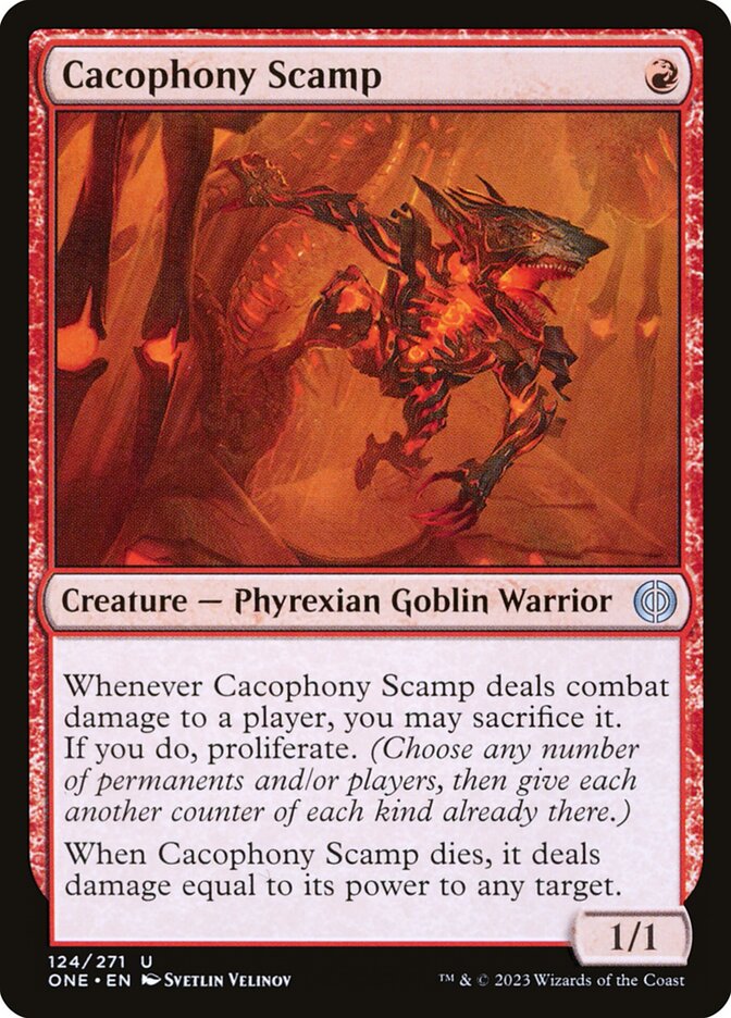 Cacophony Scamp - Phyrexia: All Will Be One (ONE)