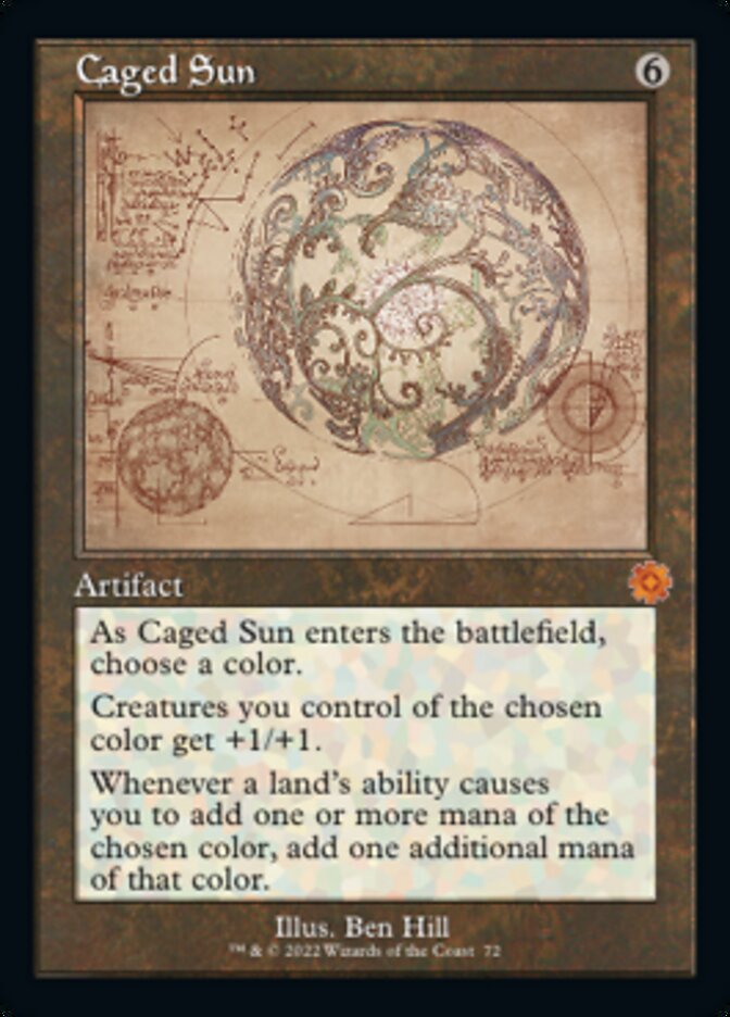 Caged Sun - [Foil, Schematic] The Brothers' War Retro Artifacts (BRR)
