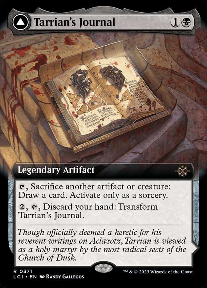 Tarrian's Journal // The Tomb of Aclazotz - [Foil, Extended Art] The Lost Caverns of Ixalan (LCI)