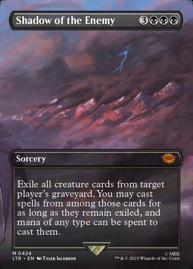 Shadow of the Enemy - [Foil, Borderless] The Lord of the Rings: Tales of Middle-earth (LTR)