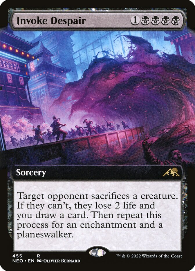 Invoke Despair - [Extended Art] Kamigawa: Neon Dynasty (NEO)