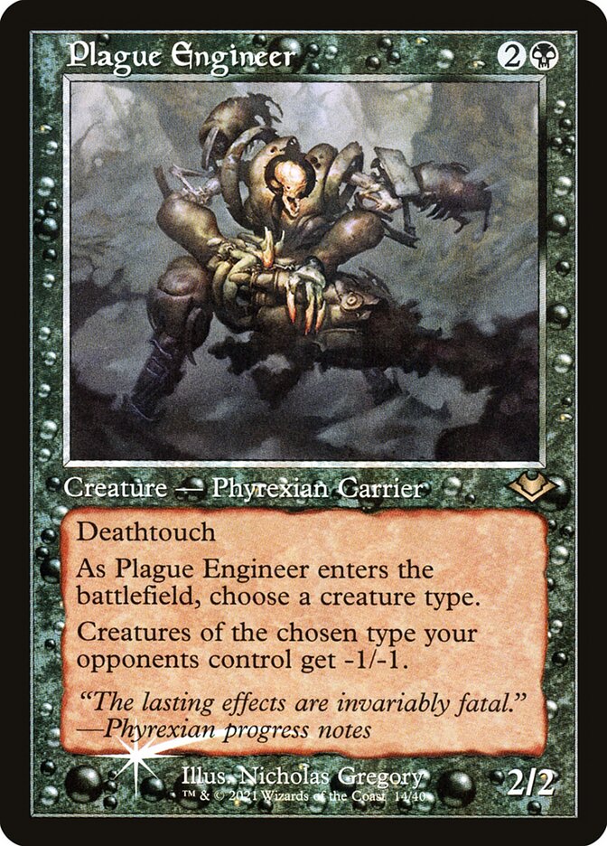 Plague Engineer - [Etched Foil, Retro Frame] Modern Horizons 1 Timeshifts (H1R)