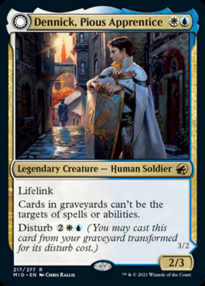 Dennick, Pious Apprentice // Dennick, Pious Apparition - [Foil] Innistrad: Midnight Hunt (MID)