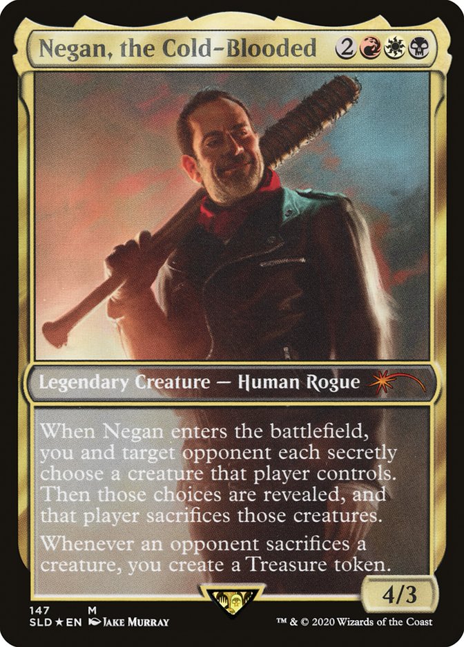 Negan, the Cold-Blooded (147) - [Foil, Borderless] Secret Lair Drop (SLD)