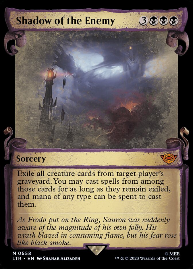 Shadow of the Enemy - [Foil, Showcase Scroll] The Lord of the Rings: Tales of Middle-earth (LTR)