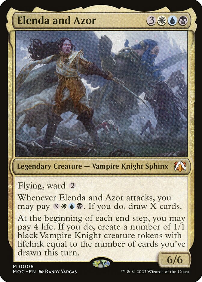 Elenda and Azor - [Foil] March of the Machine Commander (MOC)