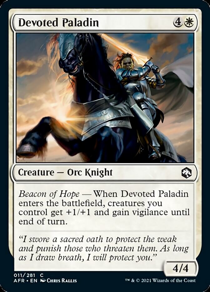 Devoted Paladin - [Foil] Adventures in the Forgotten Realms (AFR)