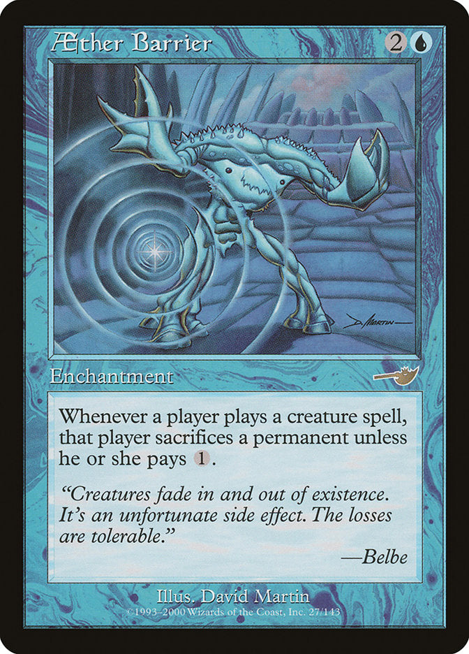 Aether Barrier - [Foil] Nemesis (NEM)
