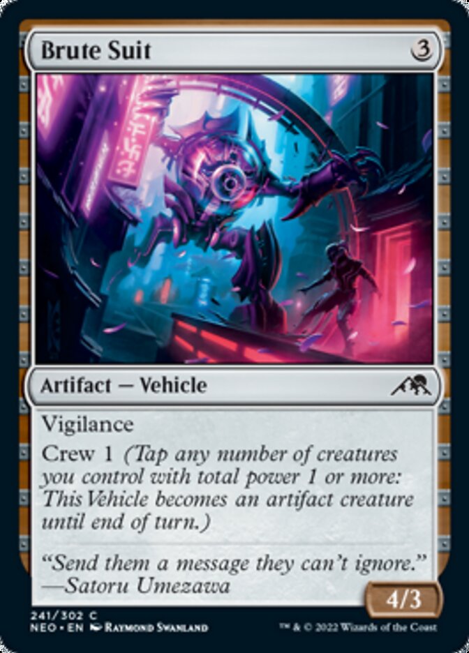 Brute Suit - [Foil] Kamigawa: Neon Dynasty (NEO)