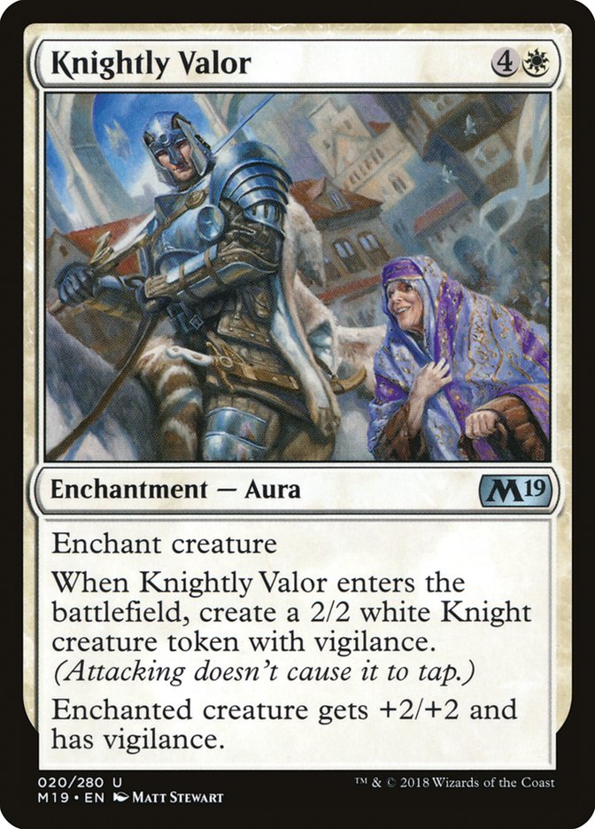 Knightly Valor - [Foil] Core Set 2019 (M19)