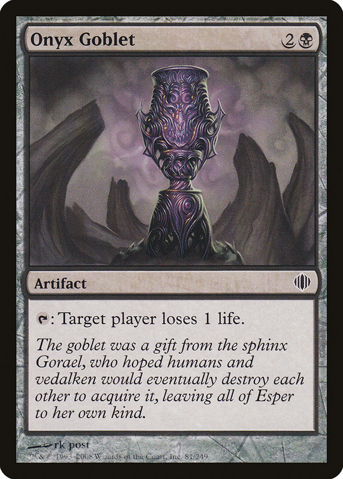 Onyx Goblet - [Foil] Shards of Alara (ALA)