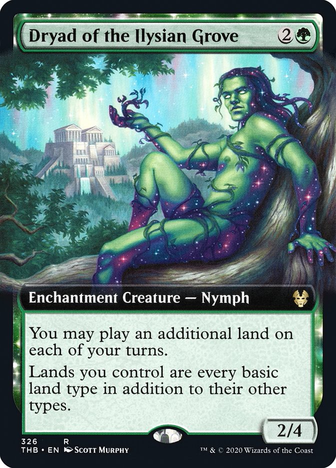 Dryad of the Ilysian Grove - [Extended Art] Theros Beyond Death (THB)