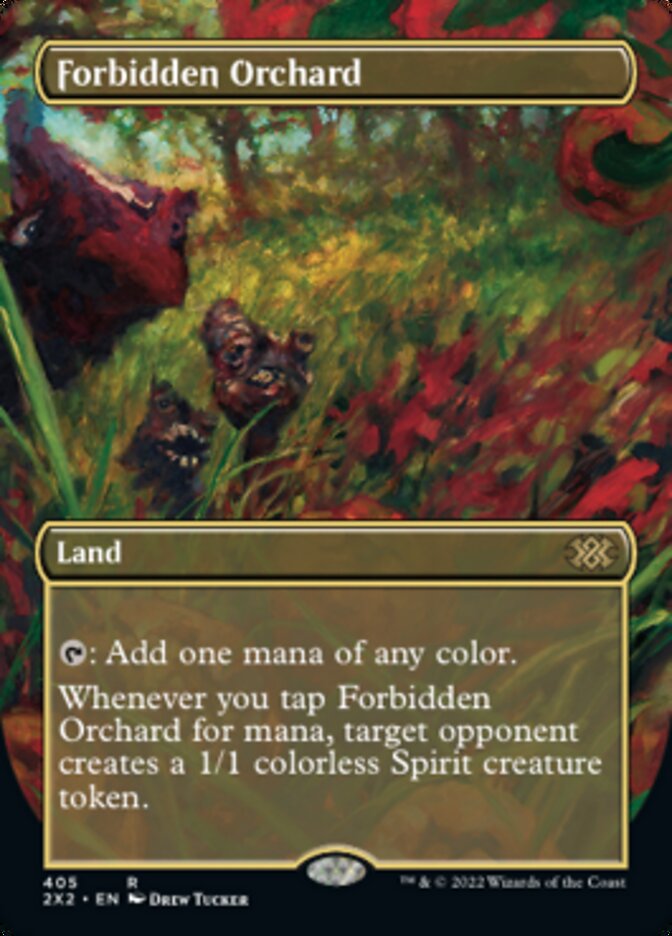 Forbidden Orchard - [Foil, Borderless] Double Masters 2022 (2X2)