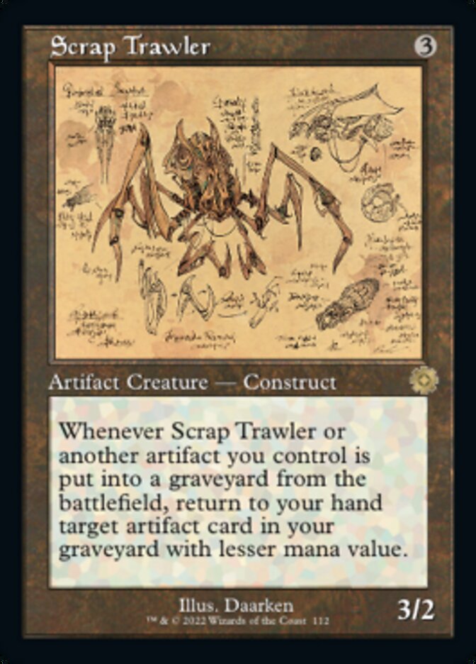 Scrap Trawler - [Foil, Schematic] The Brothers' War Retro Artifacts (BRR)