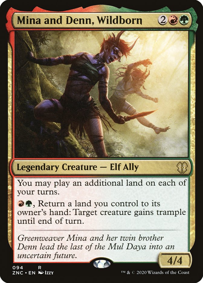 Mina and Denn, Wildborn - [Foil] Zendikar Rising Commander (ZNC)