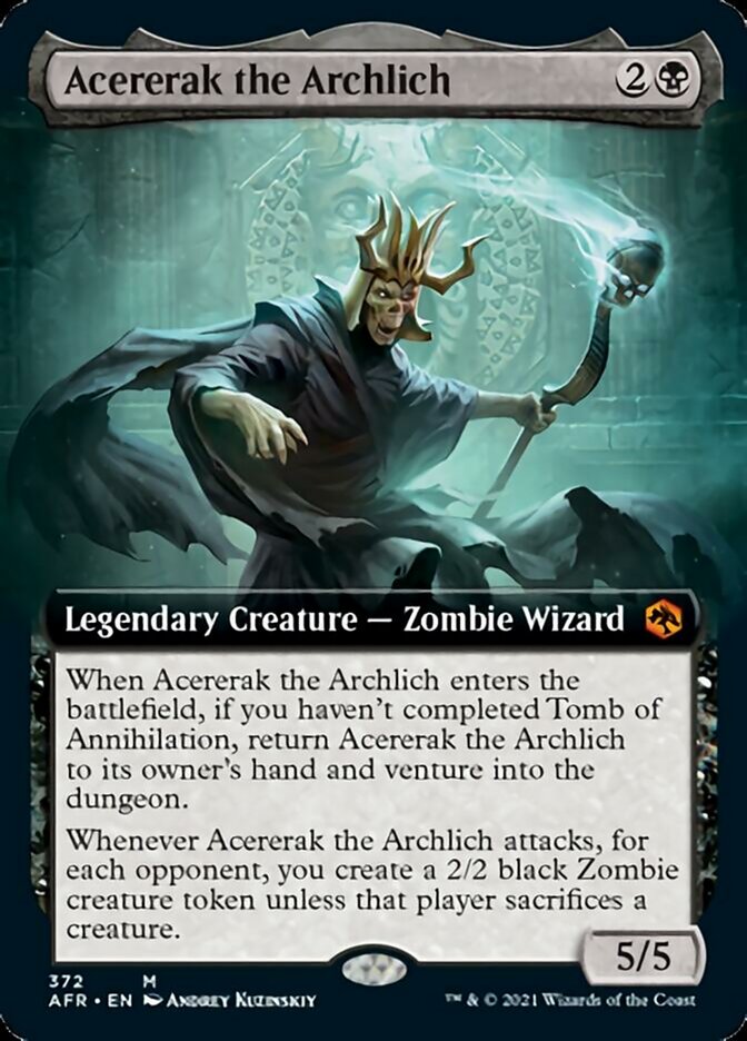 Acererak the Archlich - [Foil, Extended Art] Adventures in the Forgotten Realms (AFR)