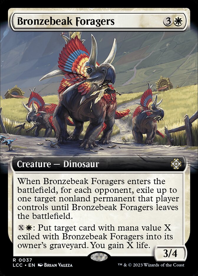 Bronzebeak Foragers - [Extended Art] Lost Caverns of Ixalan Commander (LCC)