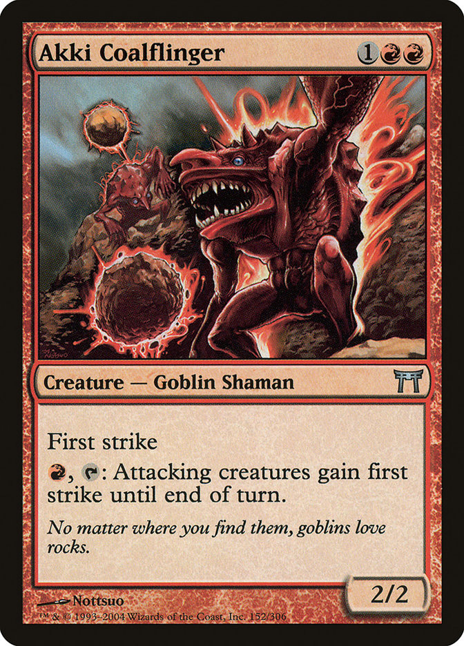 Akki Coalflinger - [Foil] Champions of Kamigawa (CHK)