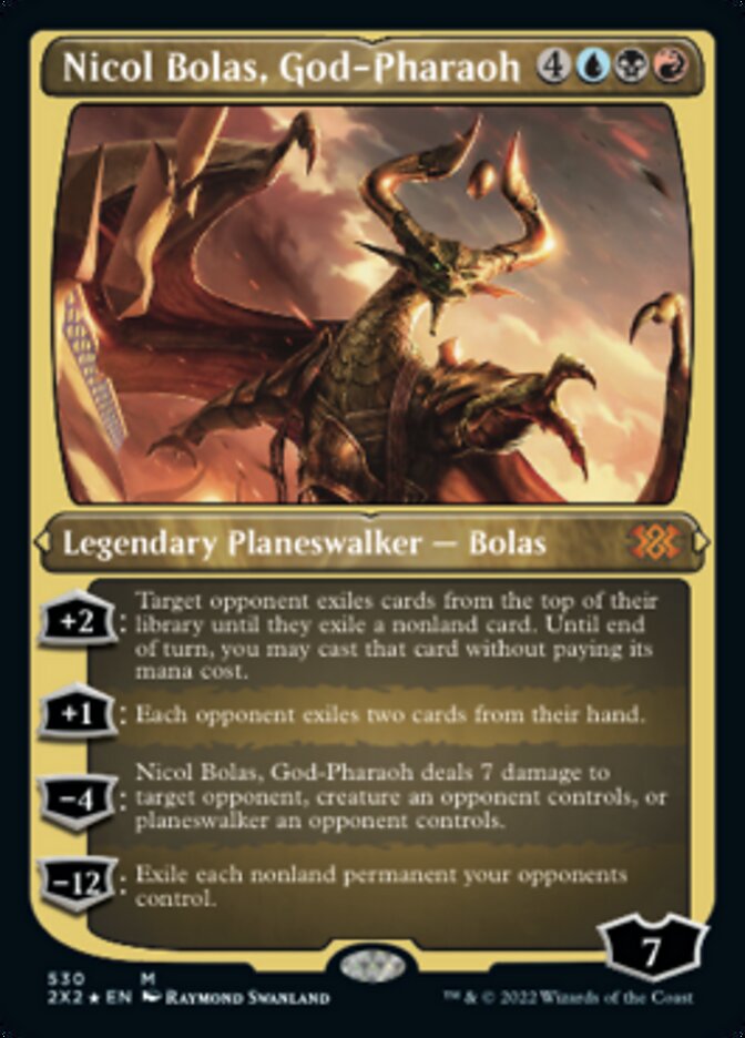 Nicol Bolas, God-Pharaoh - [Etched Foil] Double Masters 2022 (2X2)