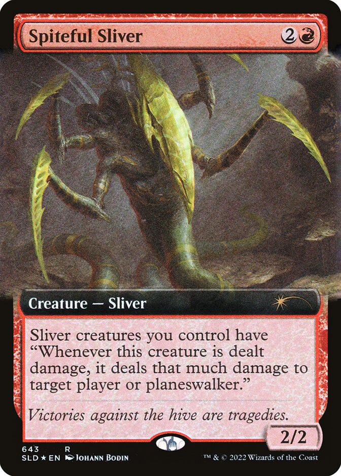 Spiteful Sliver (643) - [Foil, Extended Art] Secret Lair Drop (SLD)