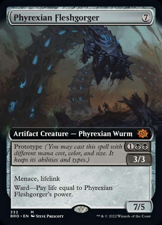 Phyrexian Fleshgorger - [Extended Art] The Brothers' War (BRO)