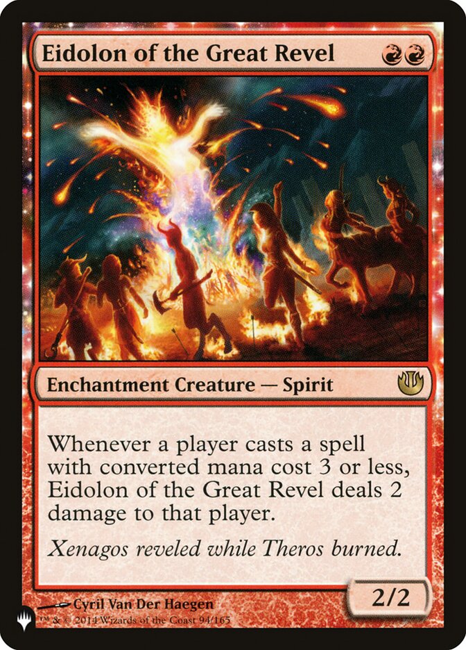 Eidolon of the Great Revel - The List (PLIST)