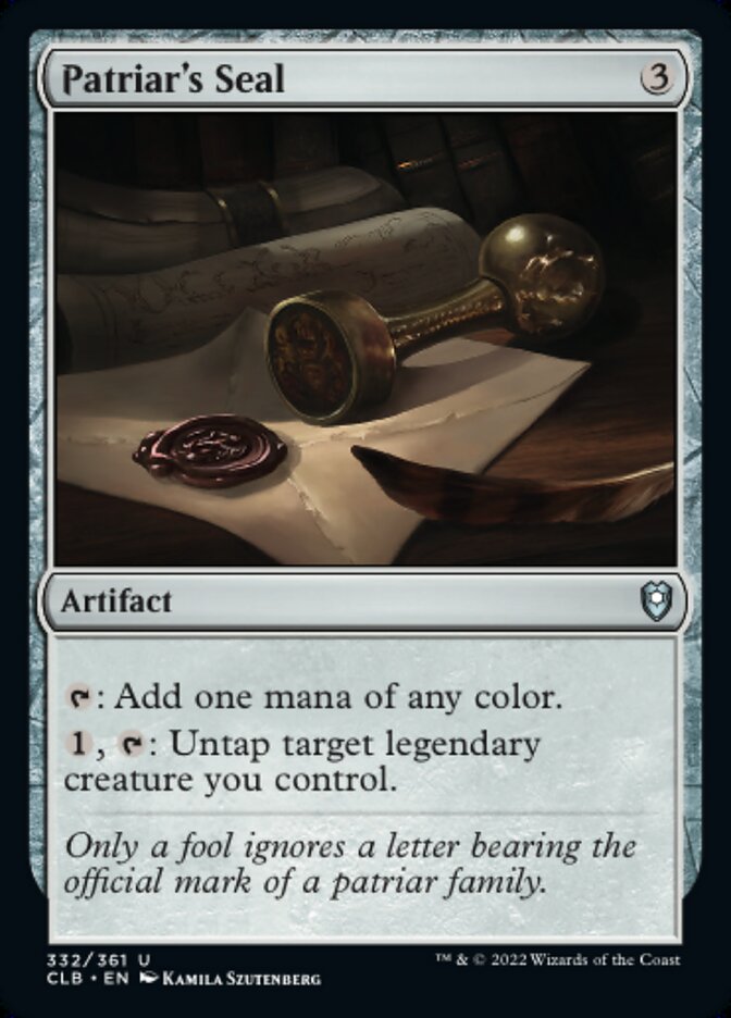 Patriar's Seal - [Foil] Commander Legends: Battle for Baldur's Gate (CLB)
