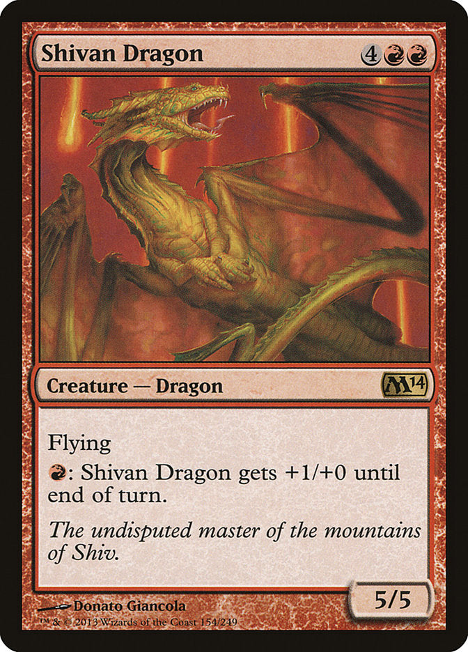 Shivan Dragon - [Foil] Magic 2014 (M14)