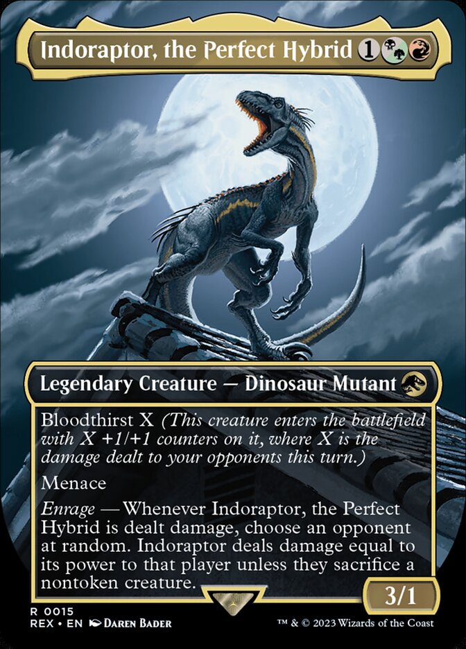 Indoraptor, the Perfect Hybrid - [Borderless] Jurassic World Collection (REX)