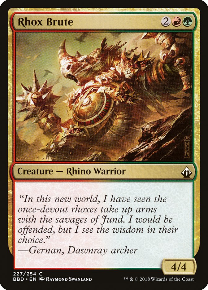 Rhox Brute - [Foil] Battlebond (BBD)